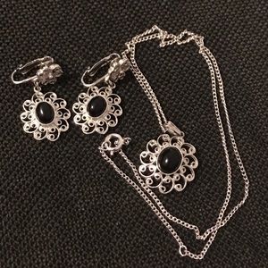 Vintage Amway Pin and Earring Set